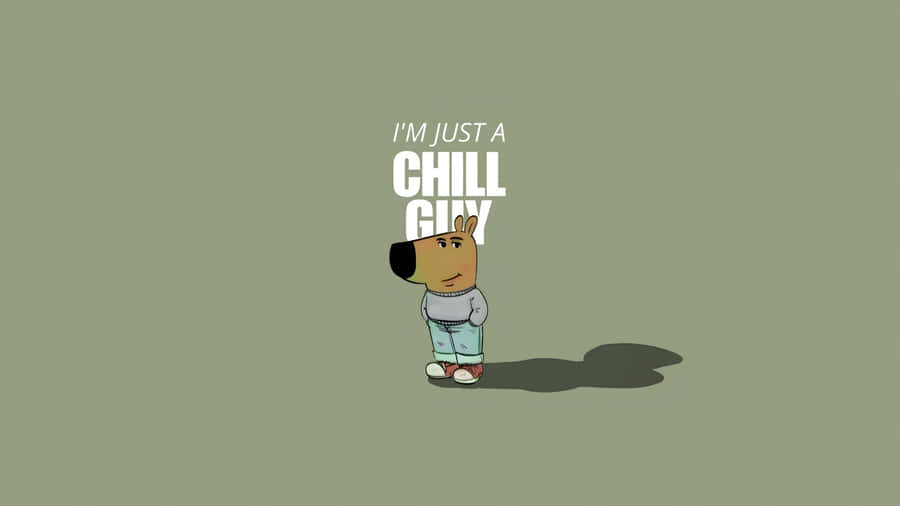 Chill Guy Cartoon Character Wallpaper