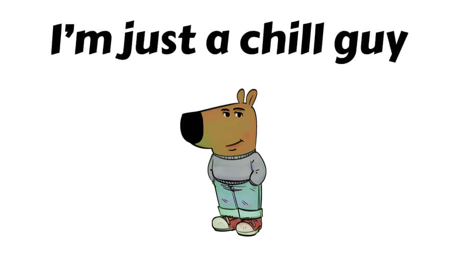 Chill Guy Cartoon Character Wallpaper