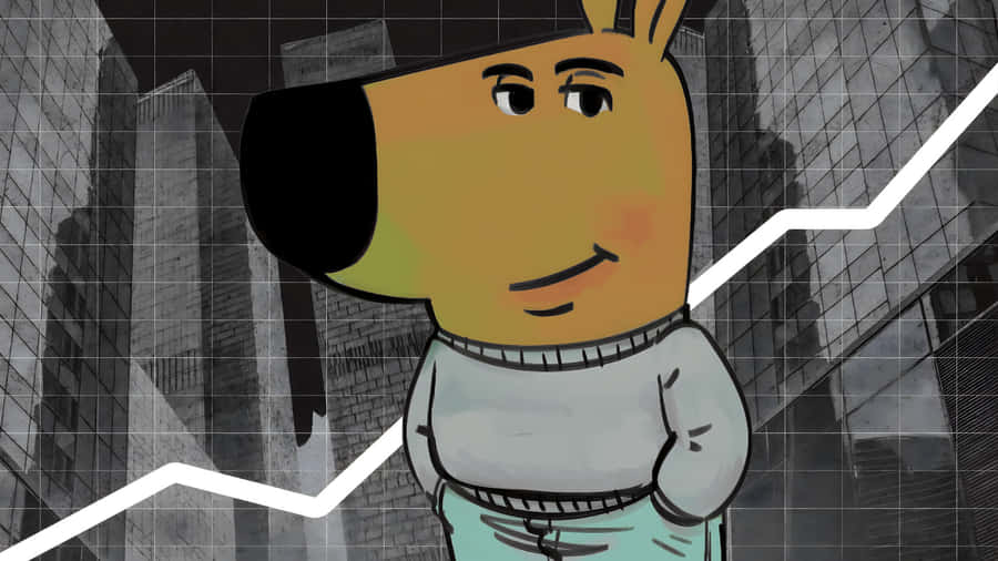 Chill Guy Cartoon Character Wallpaper