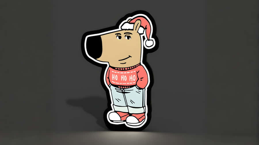 Chill Guy Holiday Style Wallpaper