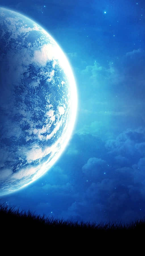 Chilly Night Under A Starry Sky Wallpaper