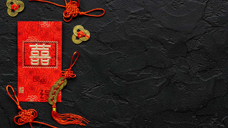 Chinese Knots And Red Envelopes Wallpaper