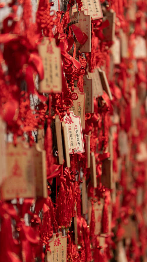 Chinese Knots And Wishes Wallpaper