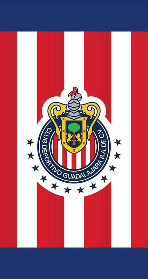 Chivas Guadalajara Crestand Stripes Wallpaper