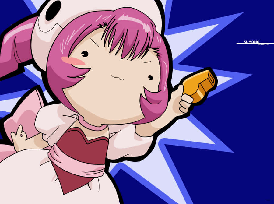 Chobits Sumomo Action Pose Wallpaper