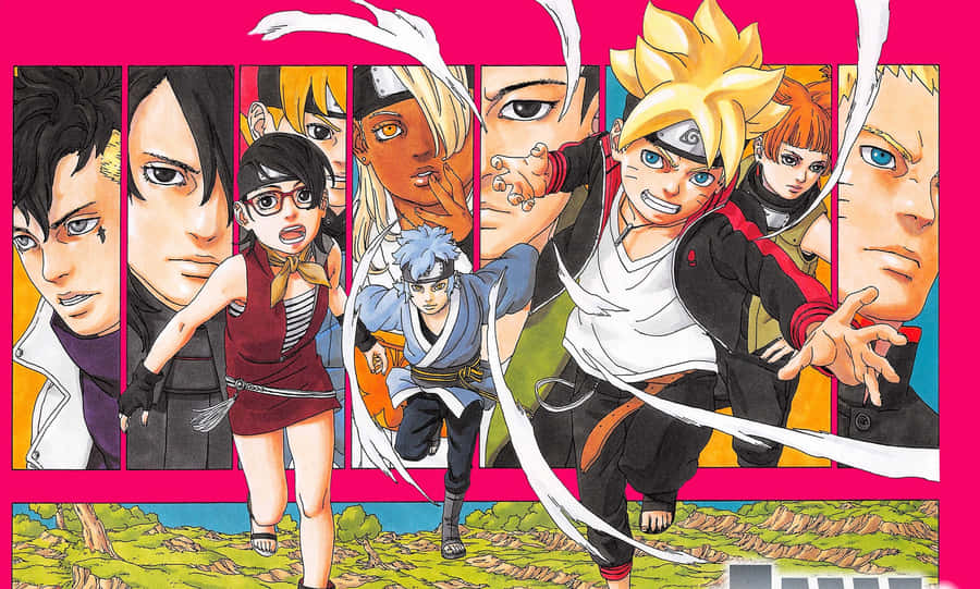 Chocho Akimichi Displaying Her Powerful Skills In An Intense Action Pose. Wallpaper