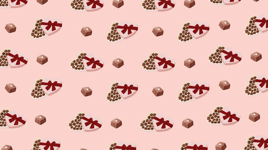 Chocolate Box Pattern Design Wallpaper