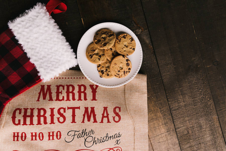 Chocolate Christmas Cookies Wallpaper