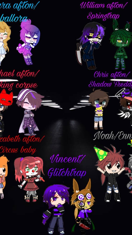 Chris Afton With Friends Wallpaper