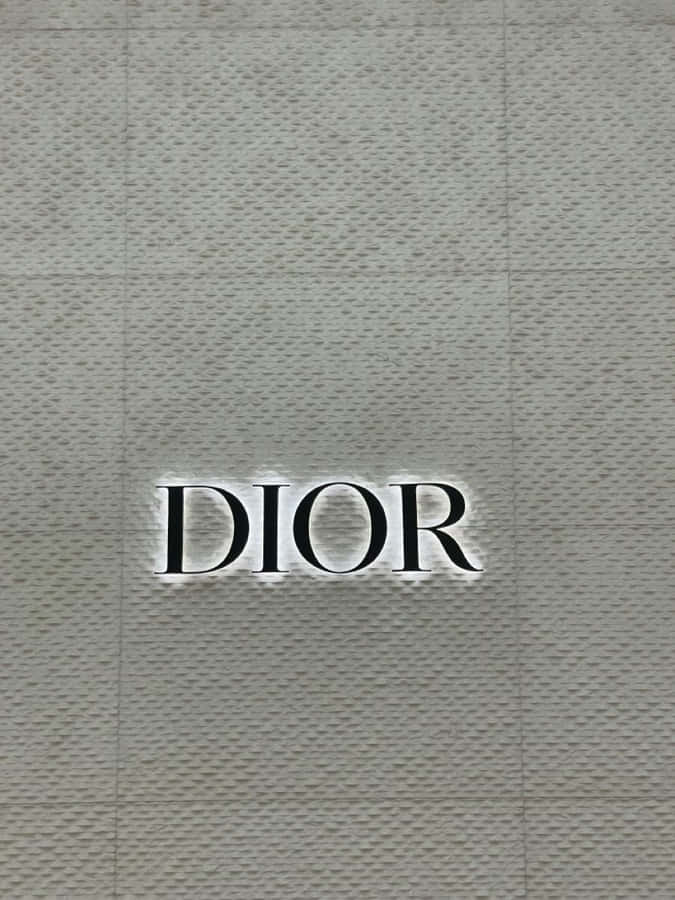 Christian Dior Logo Display Wallpaper