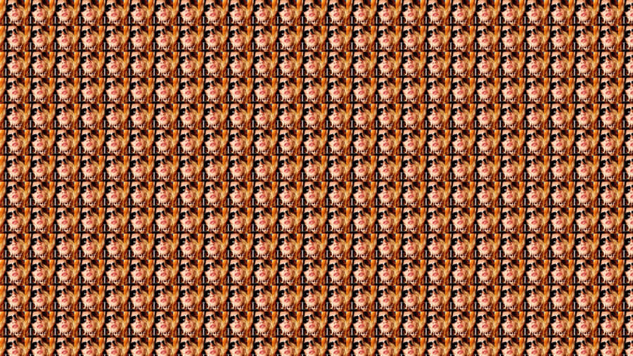 Christian Dior Logo Pattern Wallpaper