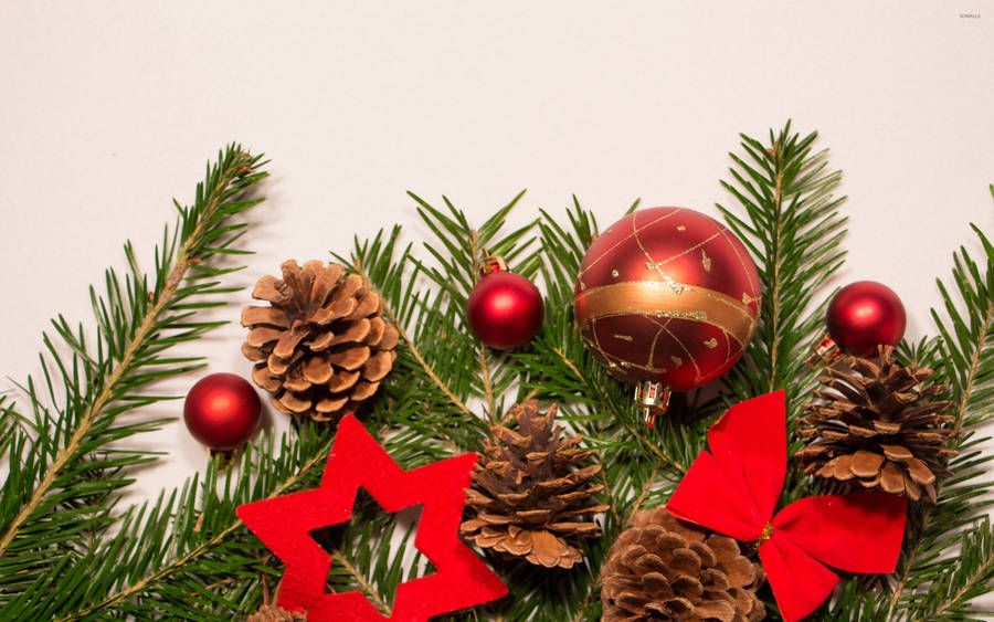 Christmas Background Flat Lay Wallpaper