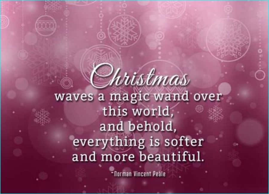 Christmas Quote Violet Wallpaper