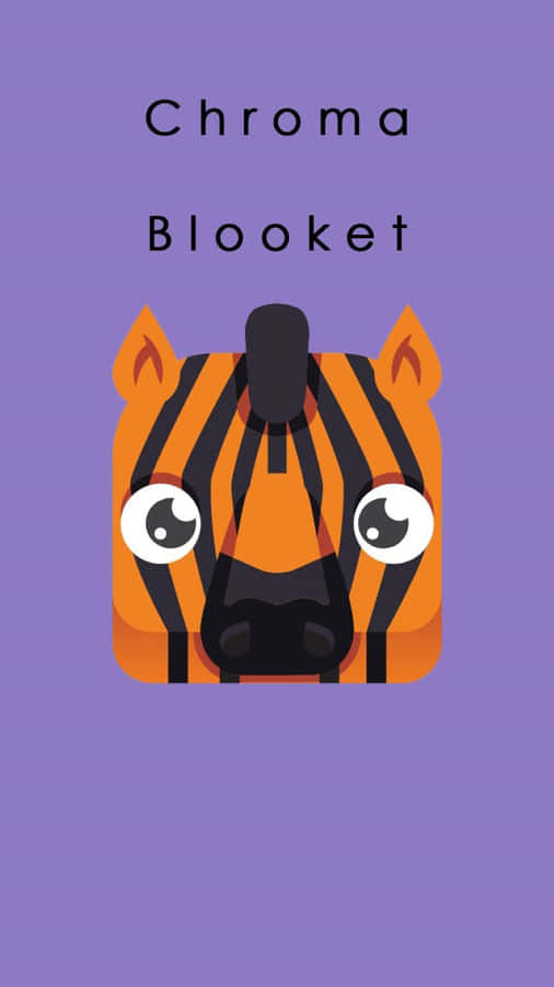 Chroma Blooket Tiger Character Wallpaper