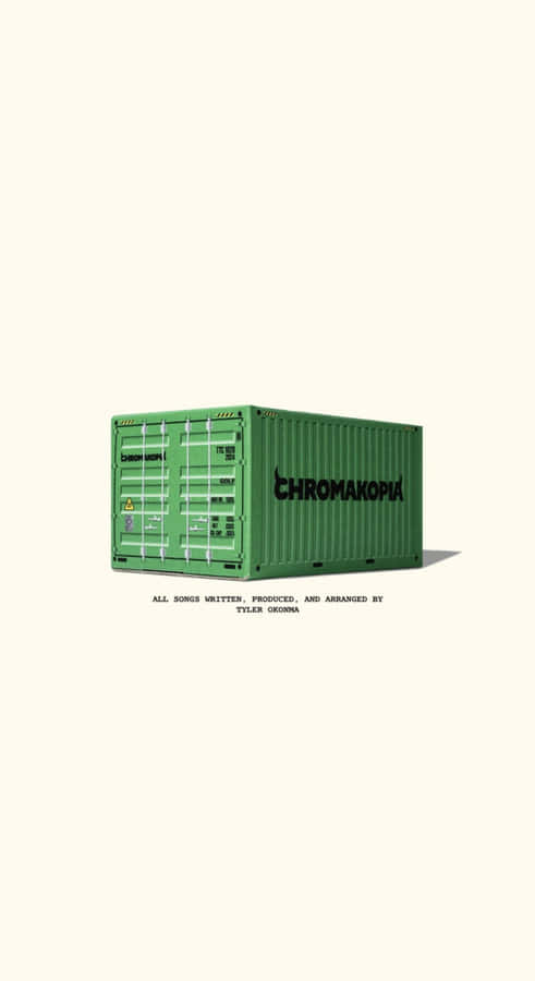 Chromatopia Green Shipping Container Wallpaper