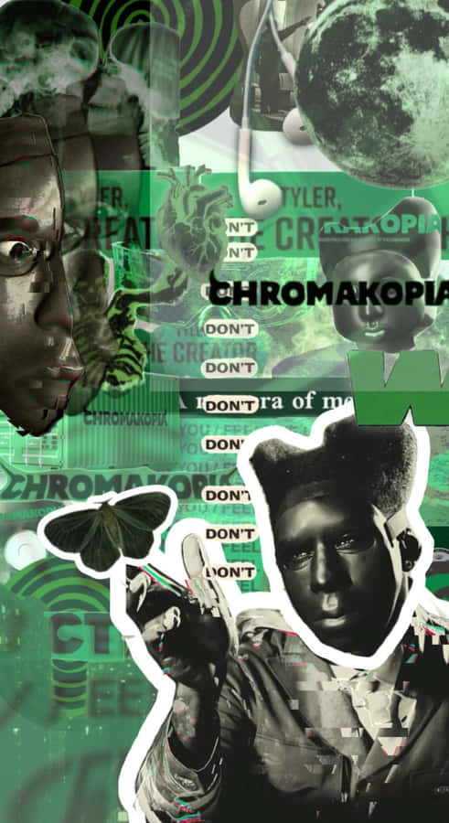 Chromatopia Visual Collage Wallpaper