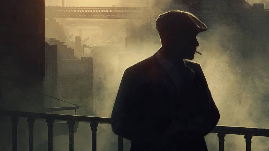 Cillian Murphy Peaky Blinders Silhouette Wallpaper