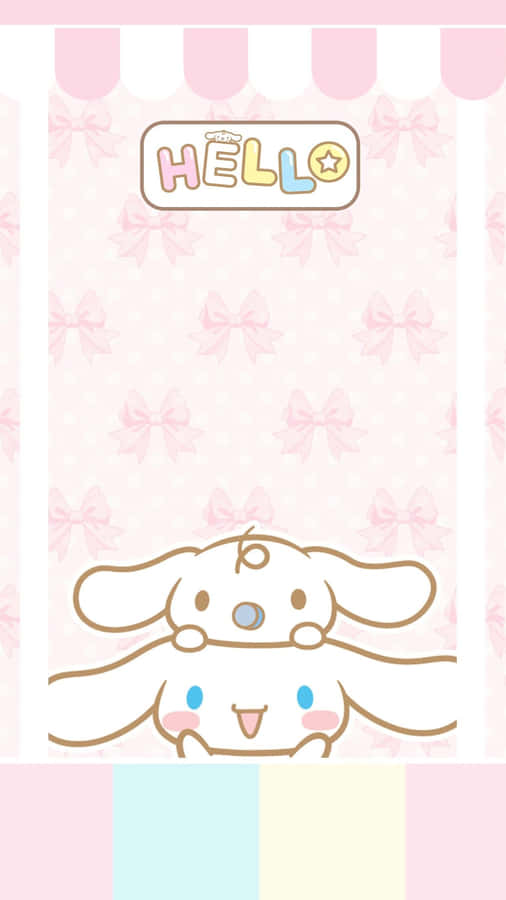 Cinnamoroll_ Hello_ Greeting_ Card Wallpaper