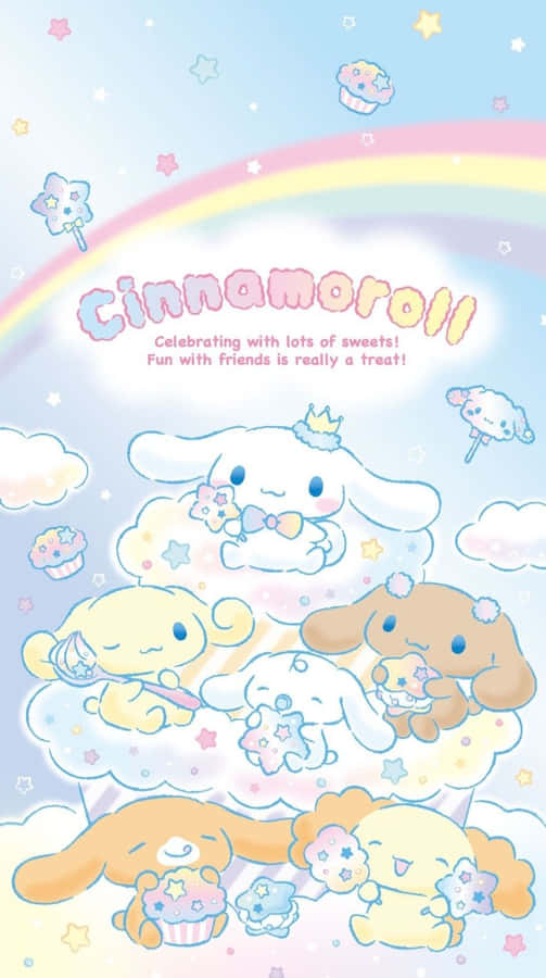 Cinnamorolland Friends Celebration Wallpaper
