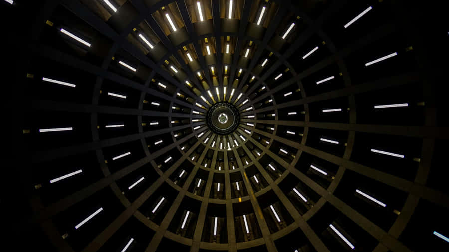 Circular Dome Interior Lights Wallpaper