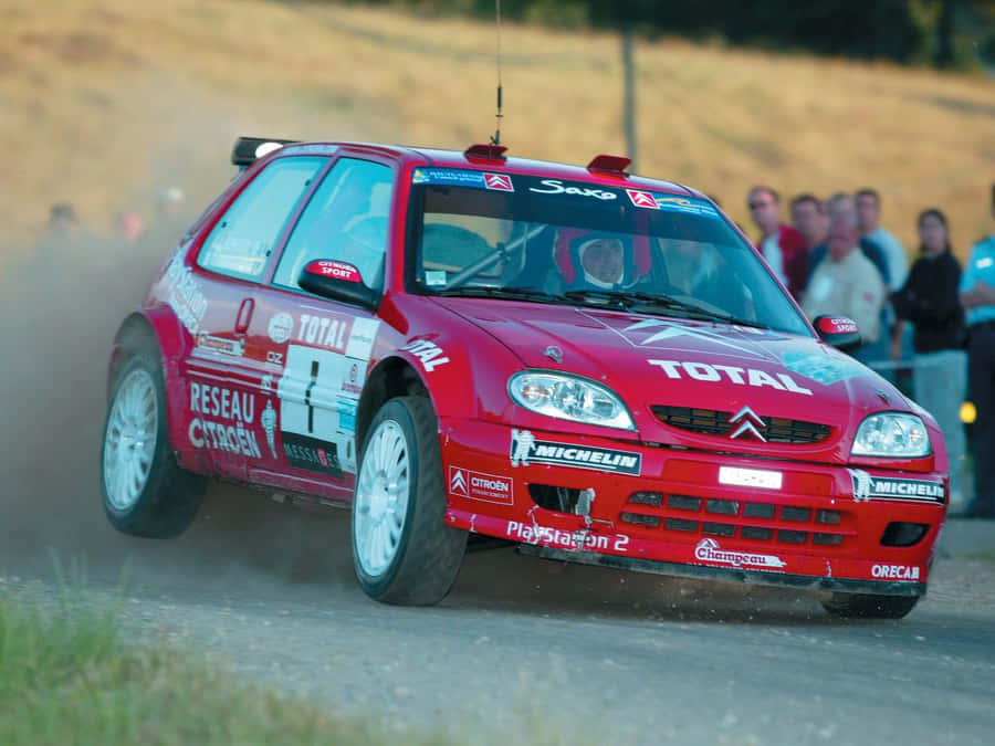 Citroen C2 Super1600 Rally Action Wallpaper