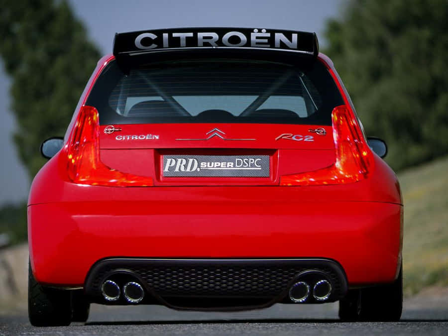 Citroen C2 Super1600 Rear View Wallpaper