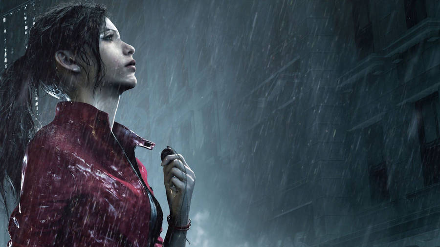 Claire Redfield Prepares For Combative Adventures In Resident Evil 2 Remake Wallpaper