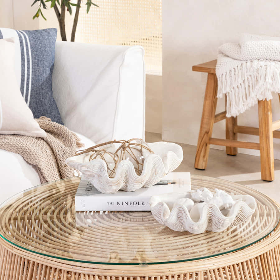 Clam Shell Ocean Life Wallpaper