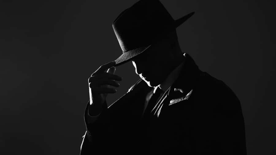 Classic Black And White Movie Scene Wallpaper