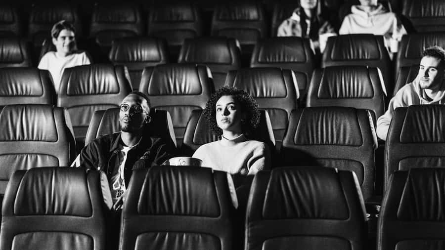 Classic Black And White Movie Scene Wallpaper