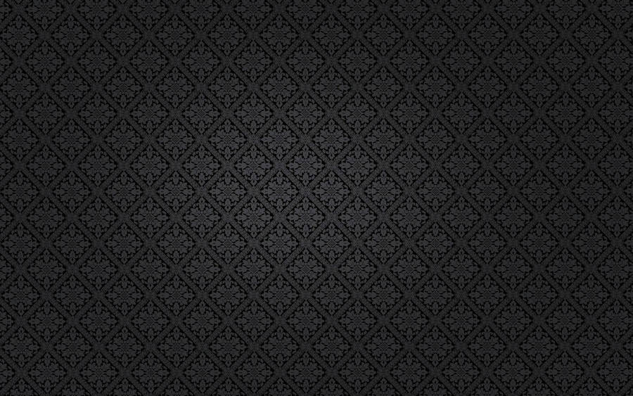 Classic Black Floral Diamond Pattern Wallpaper
