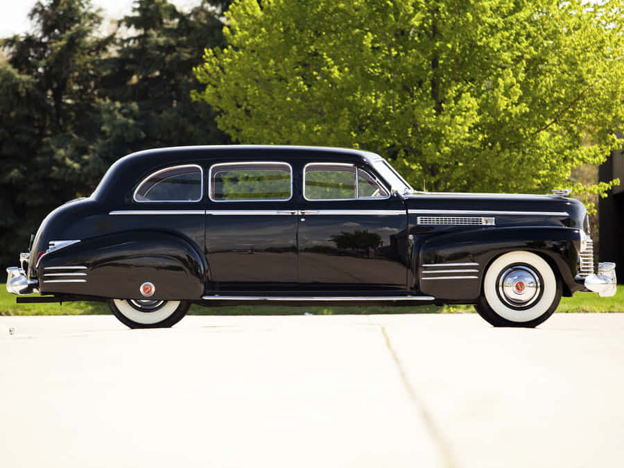 Classic Cadillac Fleetwood In Its Full Glory= Wallpaper