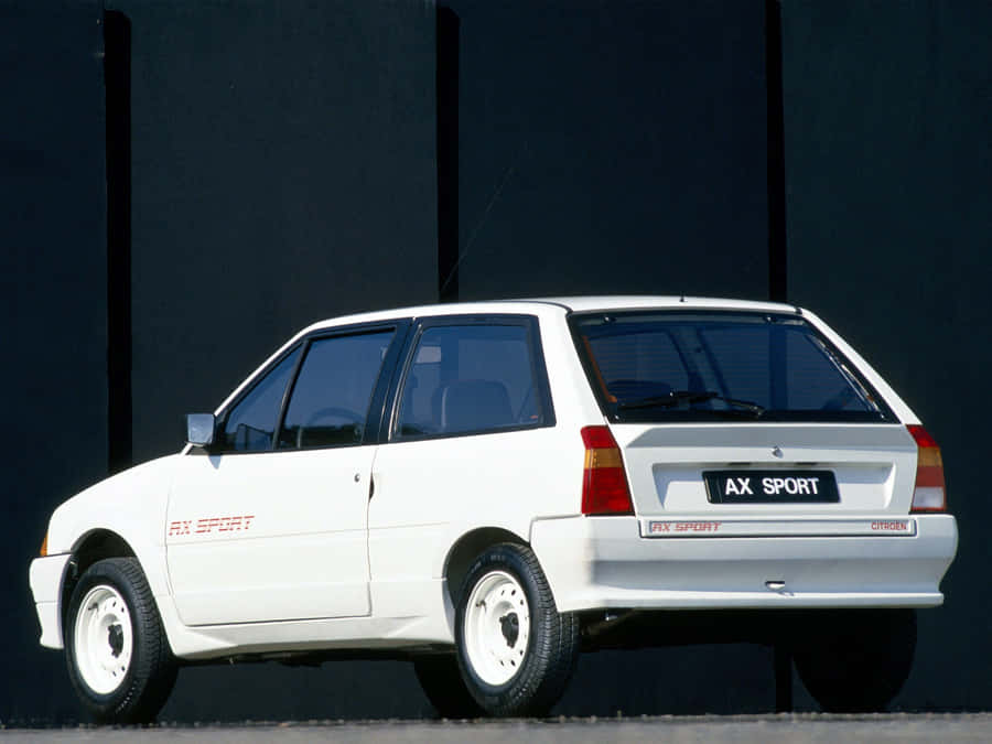Classic Citroen Ax On The Road Wallpaper