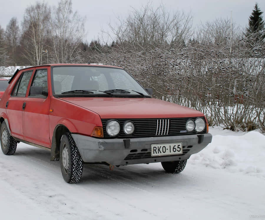 Classic Fiat Ritmo In Pristine Condition Wallpaper