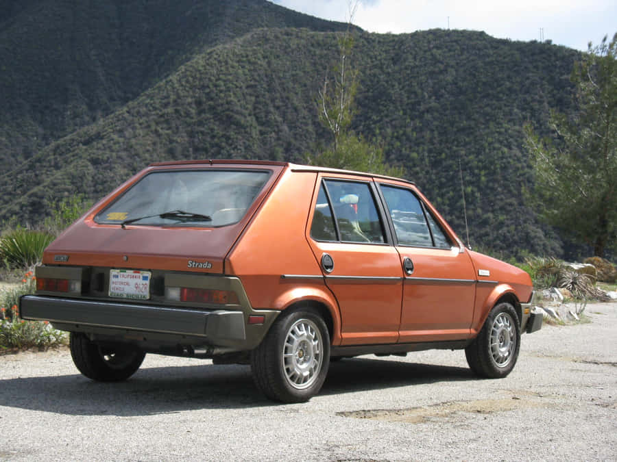 Classic Fiat Ritmo On The Road Wallpaper