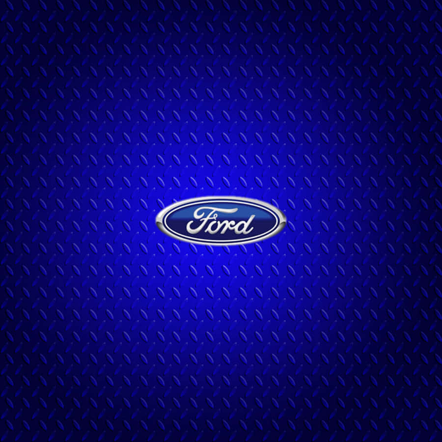 Classic Ford Logo On A Dark Background Wallpaper