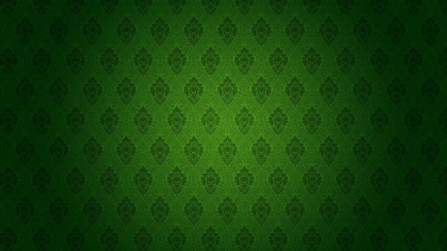 Classic Green Damask Pattern Wallpaper