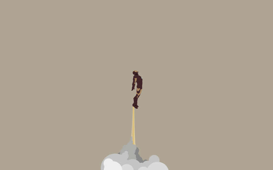 Classic Iron Man Minimalist Aesthetic Wallpaper