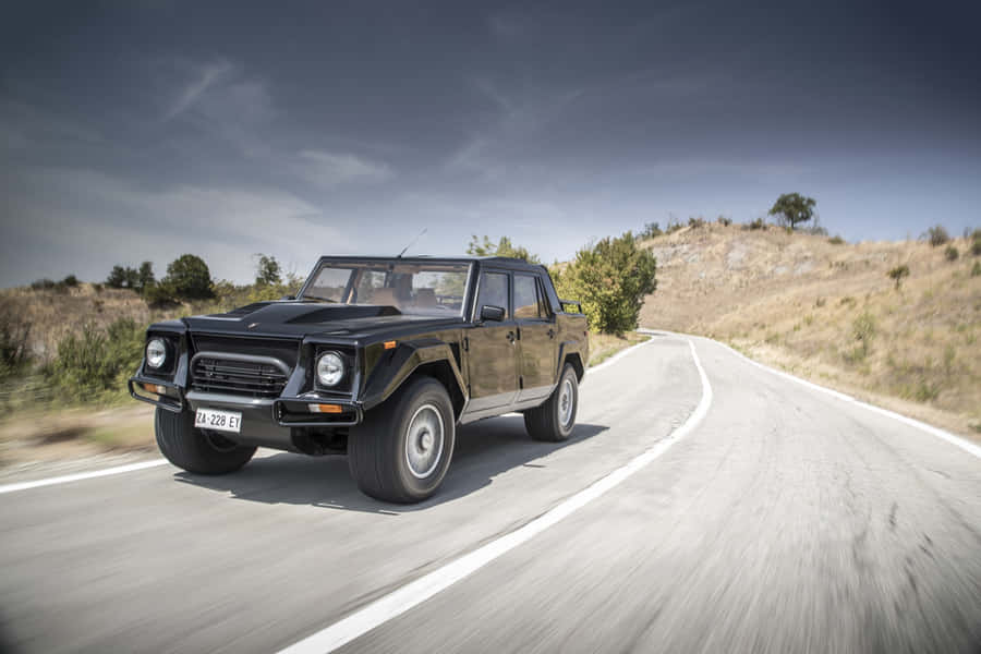 Classic Lamborghini Lm002 Off-road Beast Wallpaper