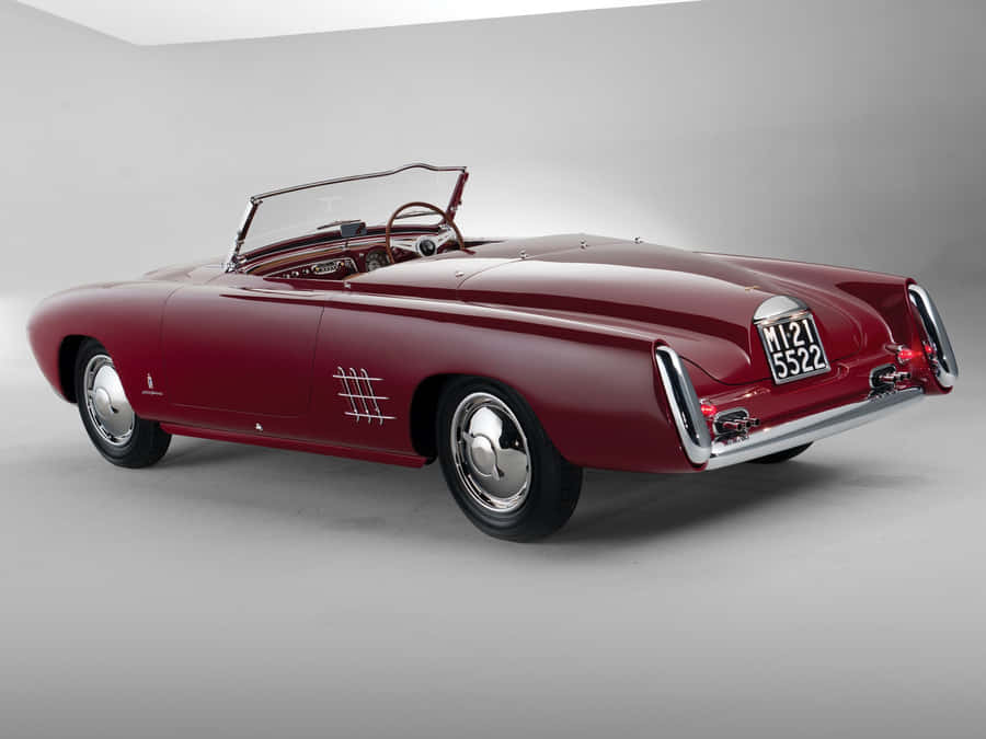 Classic Lancia Aurelia Convertible Rear View Wallpaper