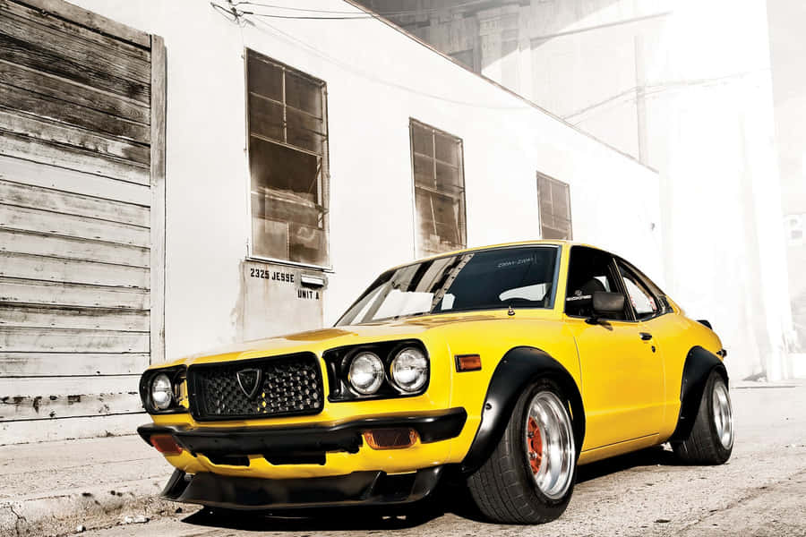 Classic Mazda Rx-3 In Pristine Condition Wallpaper