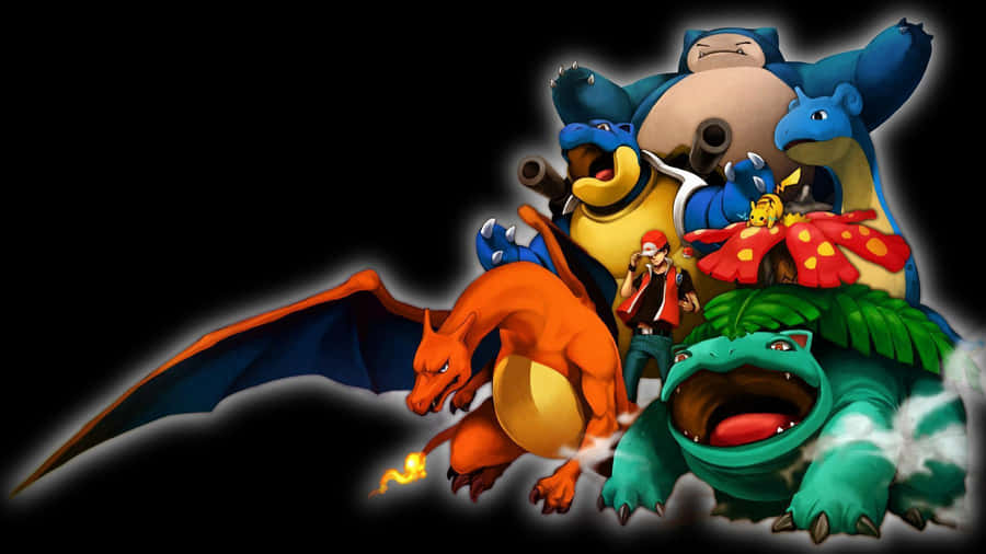 Classic_ Pokemon_ Group_ Wallpaper Wallpaper