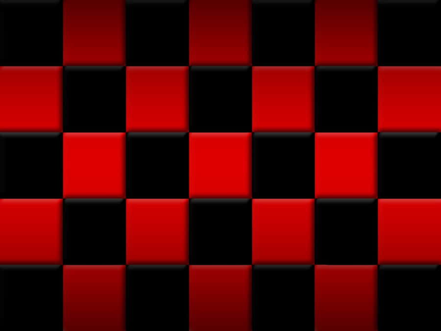 Classic Red Checkered Tablecloth Wallpaper