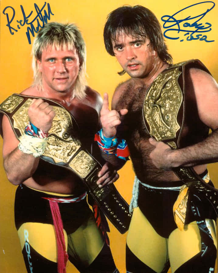 Classic Wrestling Tag Team Champions Wallpaper