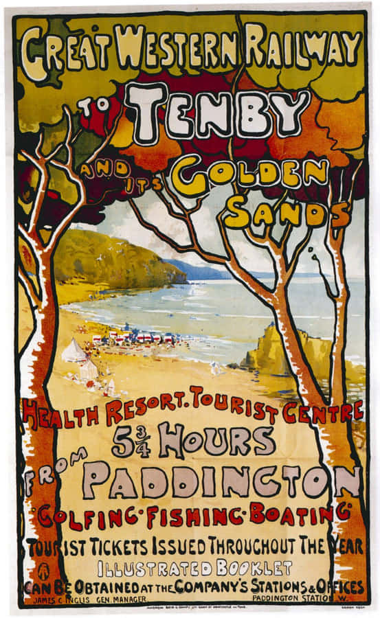 Classical Vintage Travel Poster Wallpaper