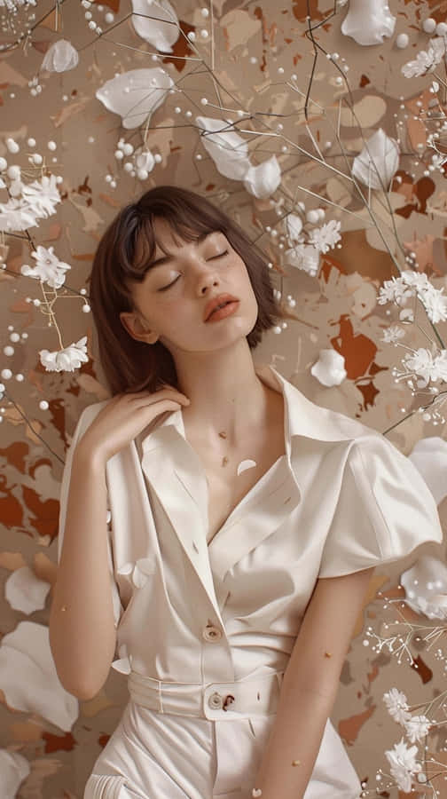 Clean Girl Aesthetic_ Floral Dream.jpg Wallpaper