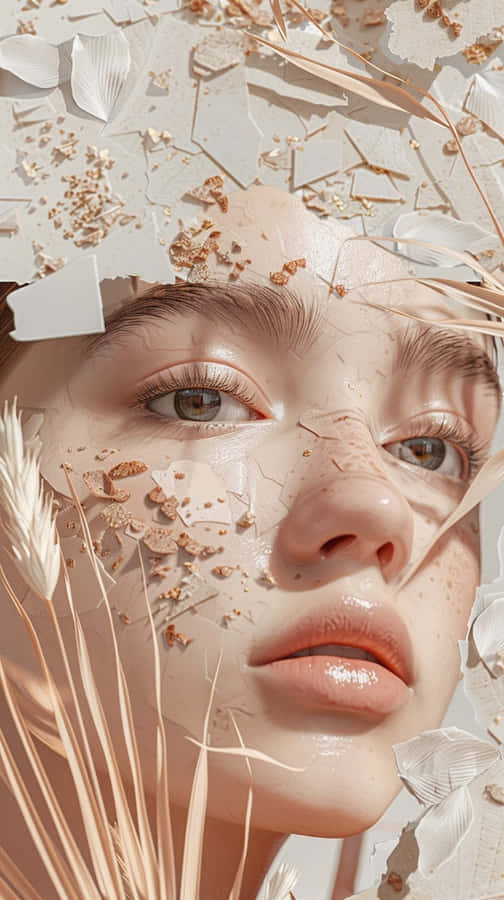 Clean Girl Aesthetic Portrait Wallpaper