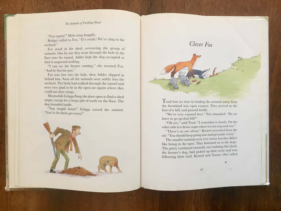 Clever Fox From The Animals Of Farthing Wood Wallpaper