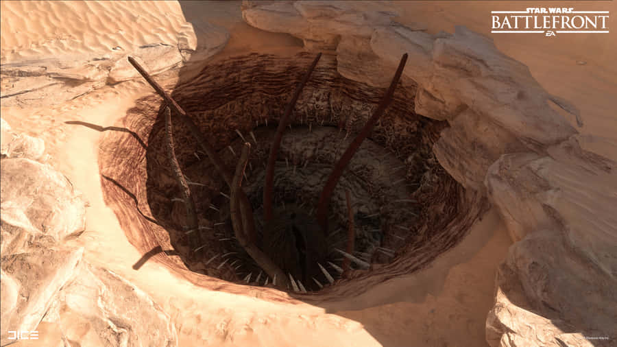 Climb Today's Sarlacc And Conquer Your Fears! Wallpaper