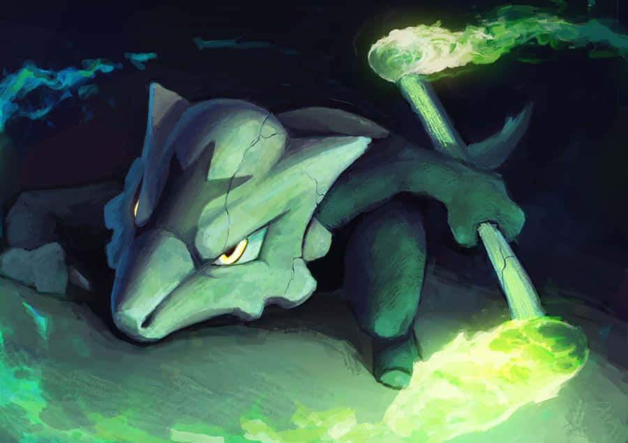Climbing Marowak Wallpaper